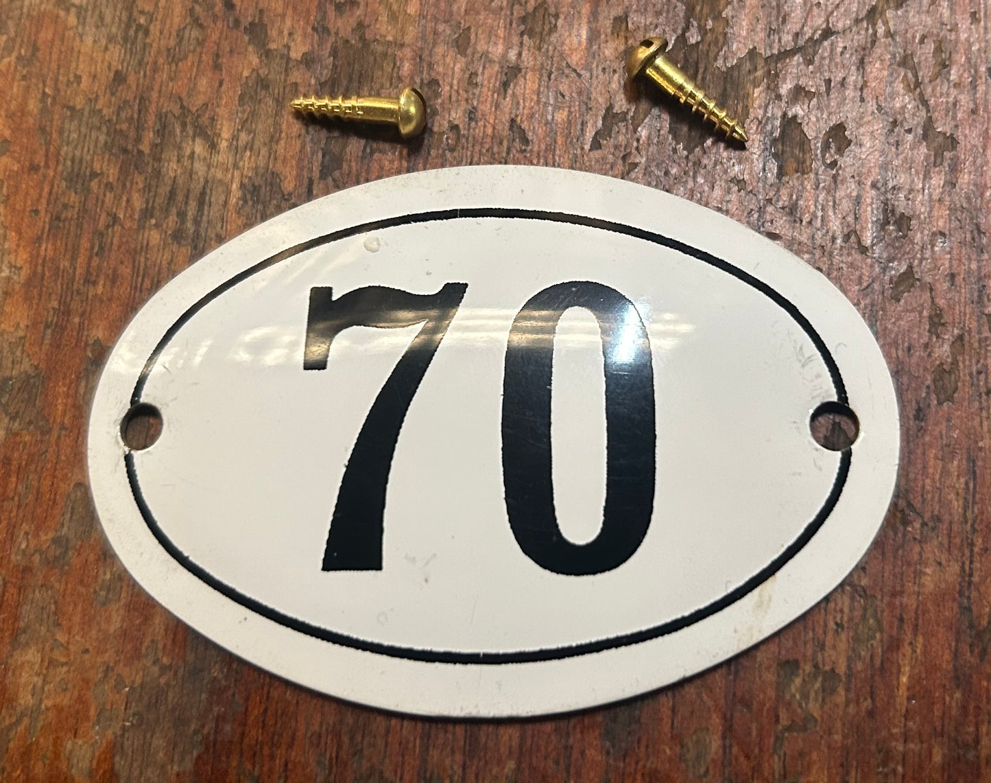 Classic Oval Enamel House Numbers (Aluminium)