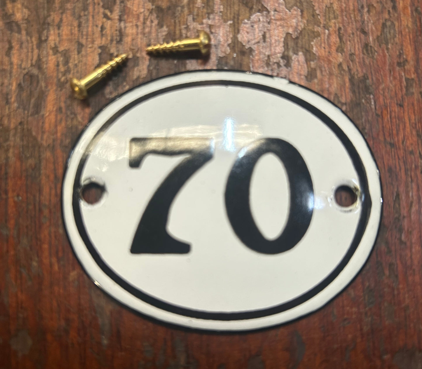 Classic Oval Enamel House Numbers (Steel)
