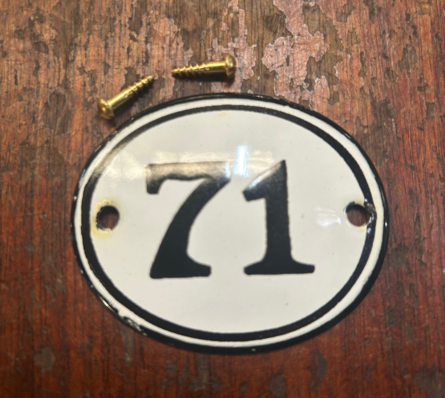 Classic Oval Enamel House Numbers (Steel)