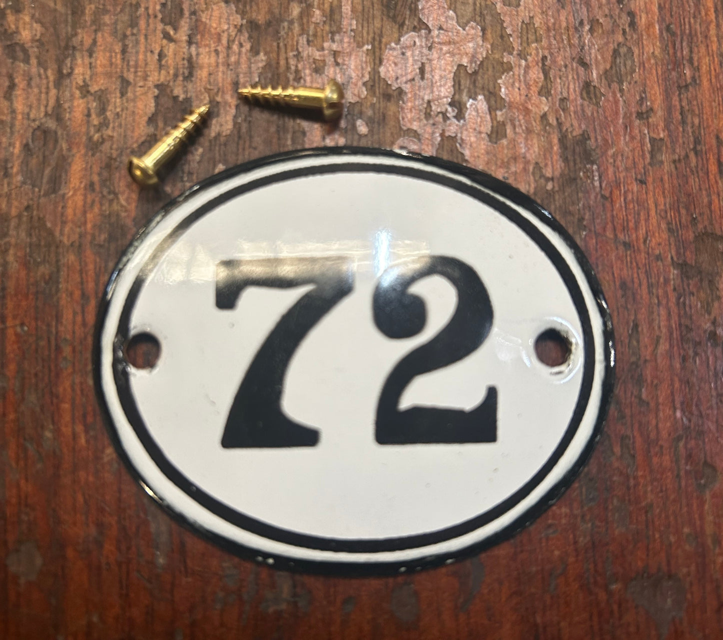 Classic Oval Enamel House Numbers (Steel)