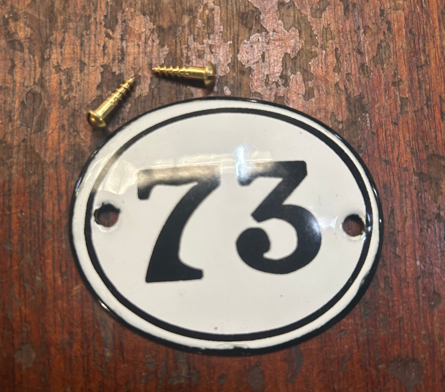 Classic Oval Enamel House Numbers (Steel)