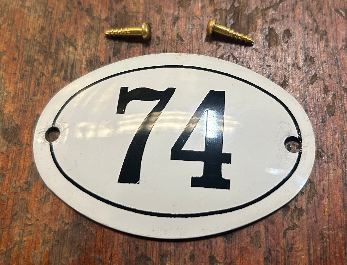 Classic Oval Enamel House Numbers (Aluminium)