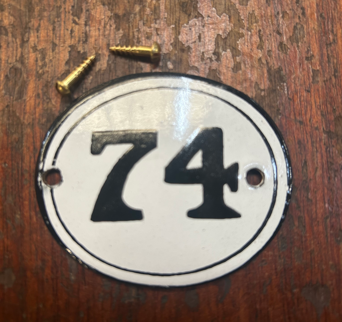 Classic Oval Enamel House Numbers (Steel)