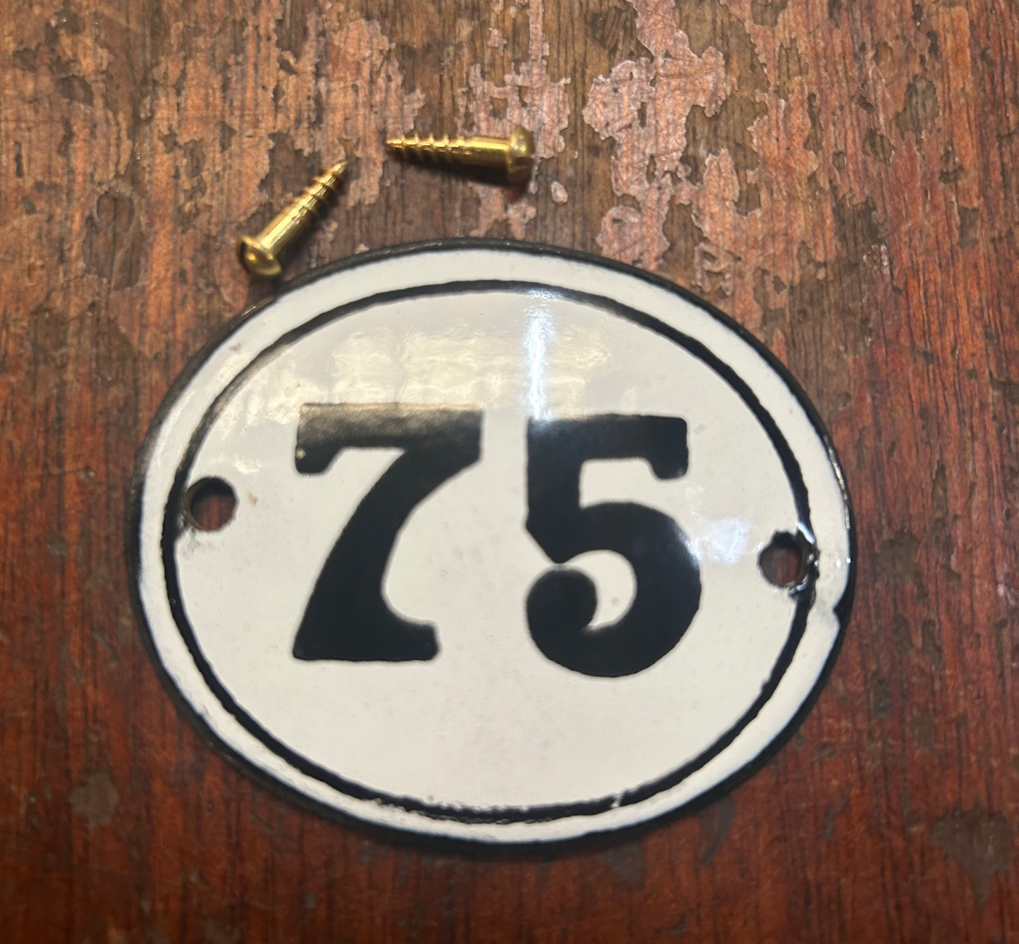 Classic Oval Enamel House Numbers (Steel)