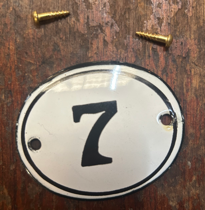 Classic Oval Enamel House Numbers (Steel)