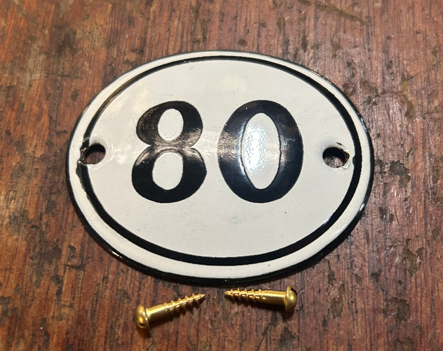 Classic Oval Enamel House Numbers (Steel)