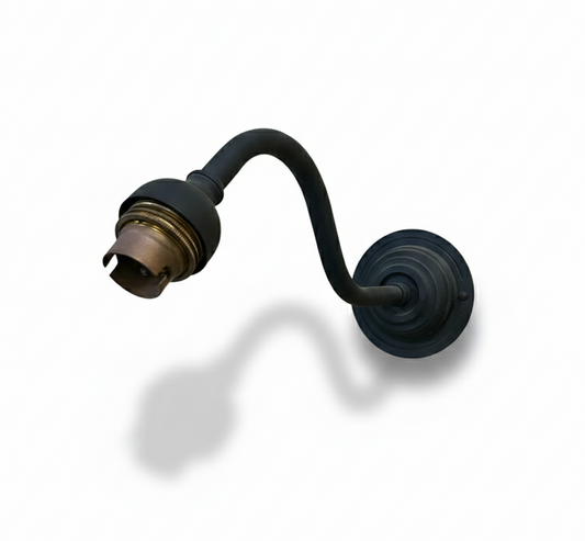 Regent Goose Neck Black Verdi Wall Bracket