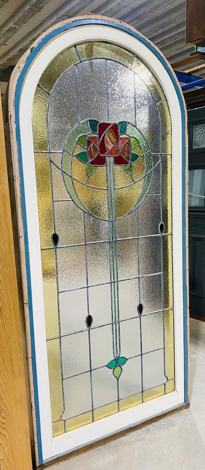 Curved Leadlight Feature Window