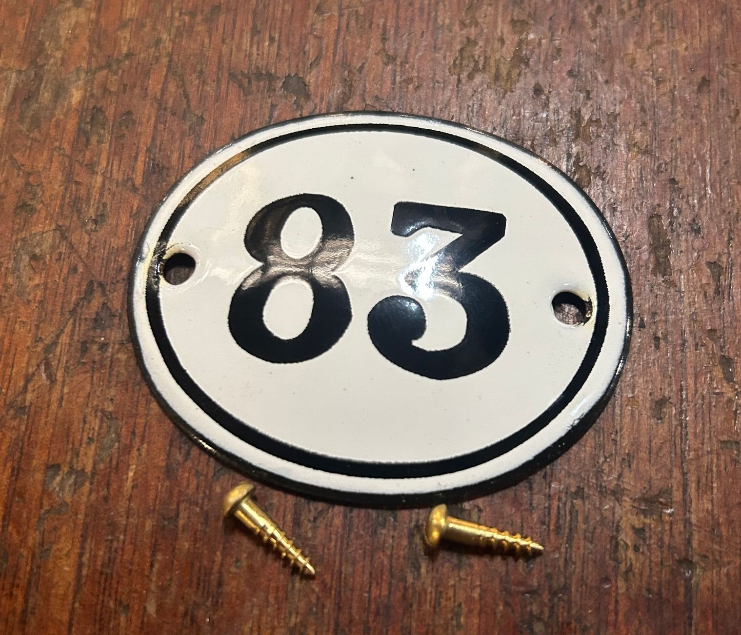 Classic Oval Enamel House Numbers (Steel)