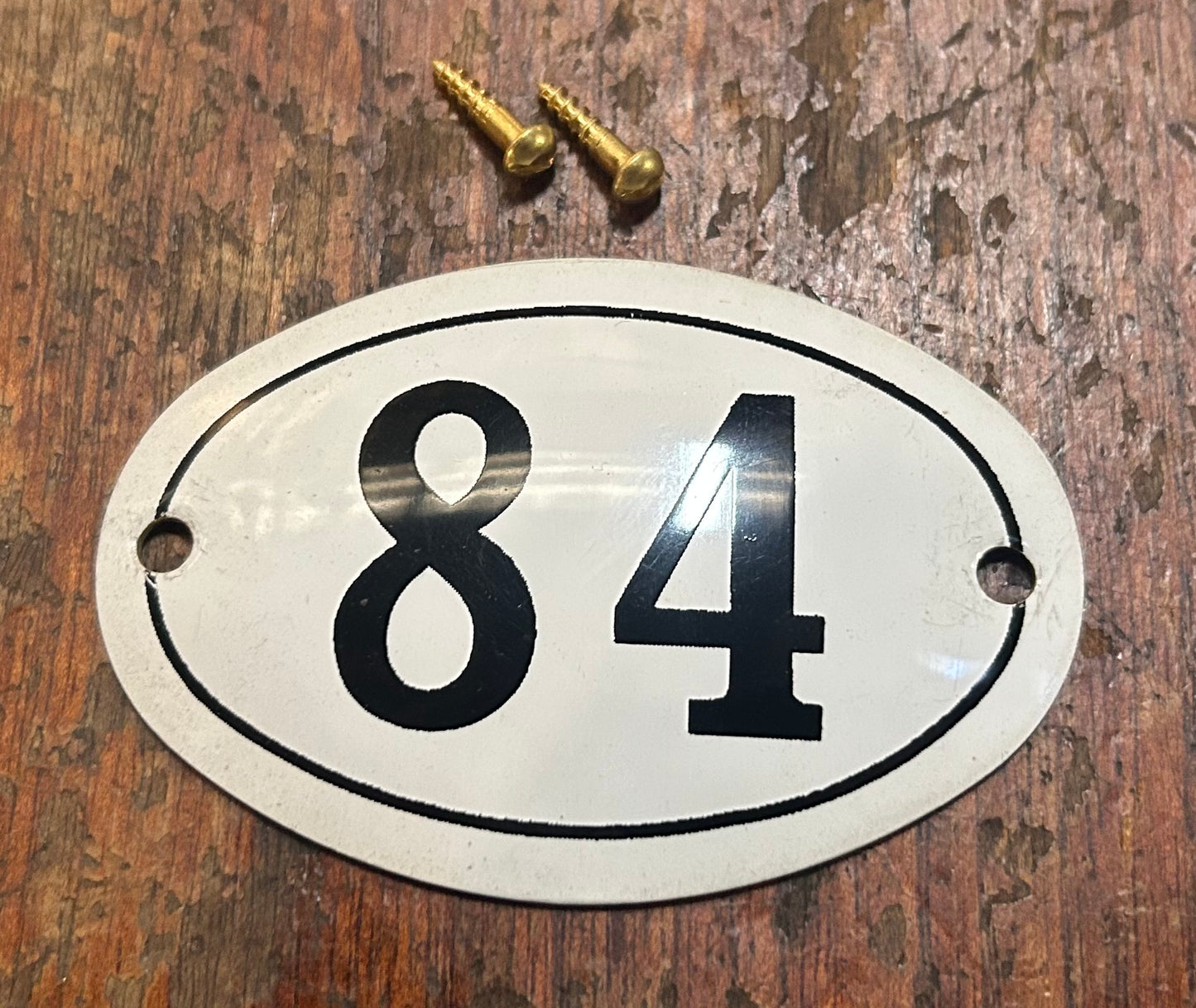 Classic Oval Enamel House Numbers (Aluminium)