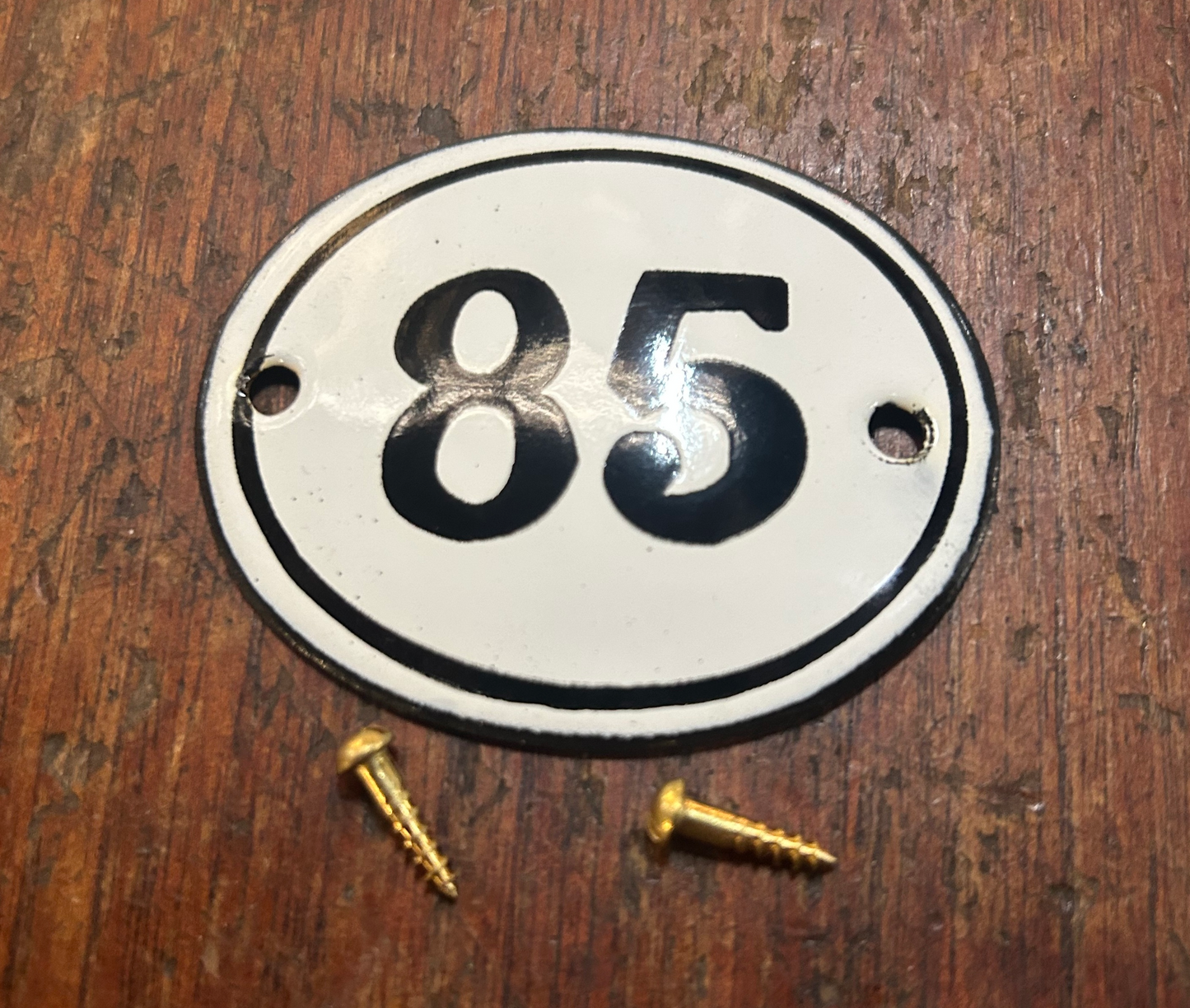 Classic Oval Enamel House Numbers (Steel)