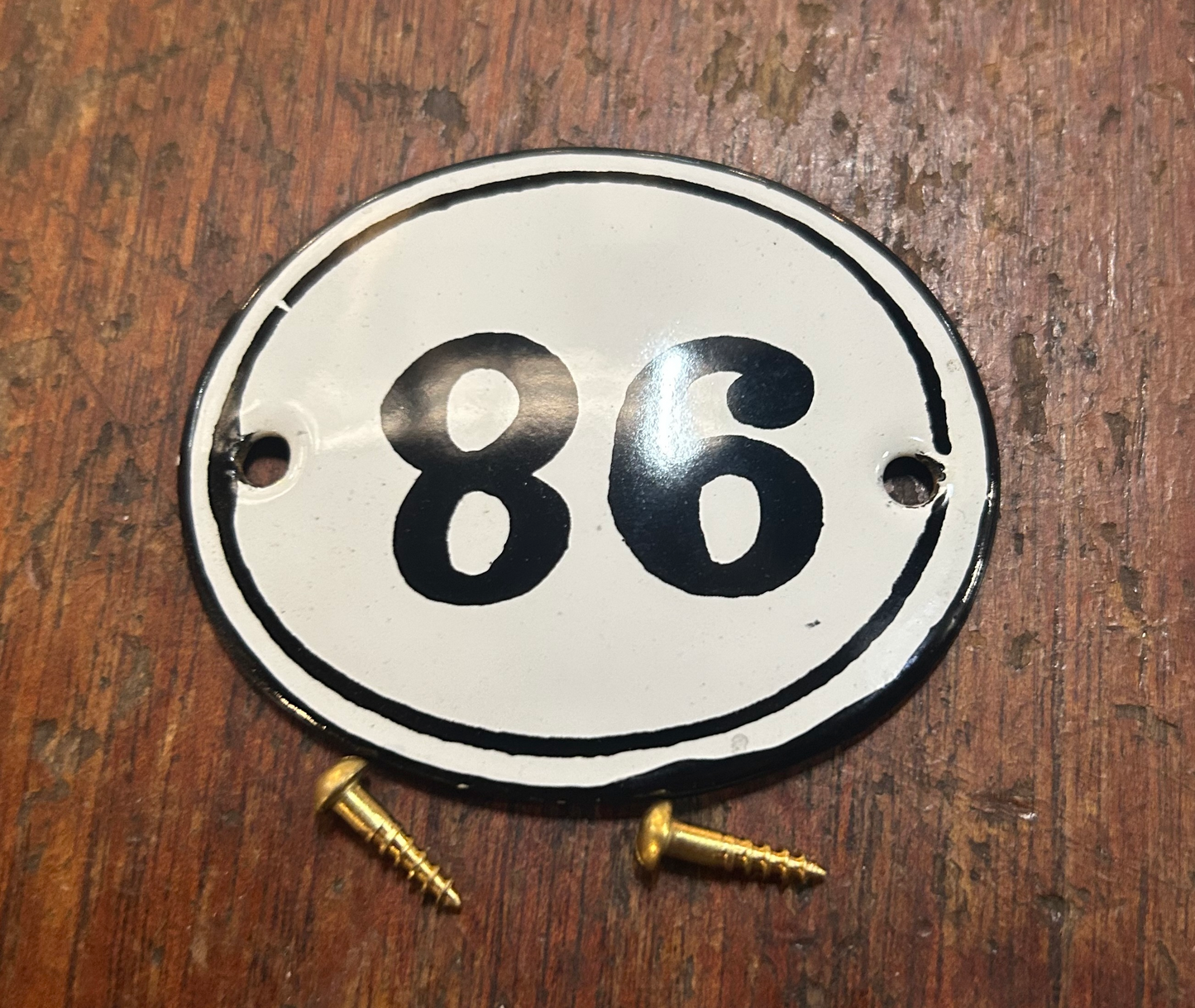 Classic Oval Enamel House Numbers (Steel)