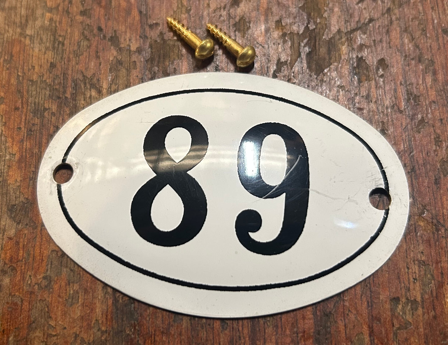 Classic Oval Enamel House Numbers (Aluminium)