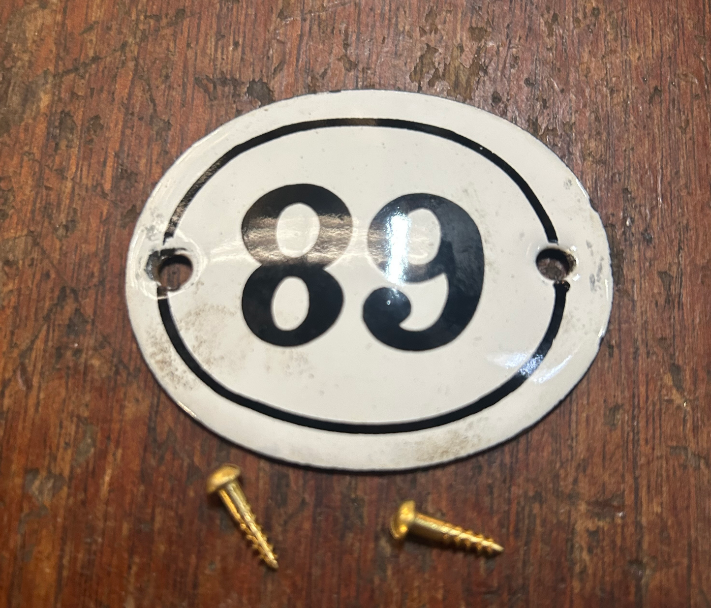 Classic Oval Enamel House Numbers (Steel)