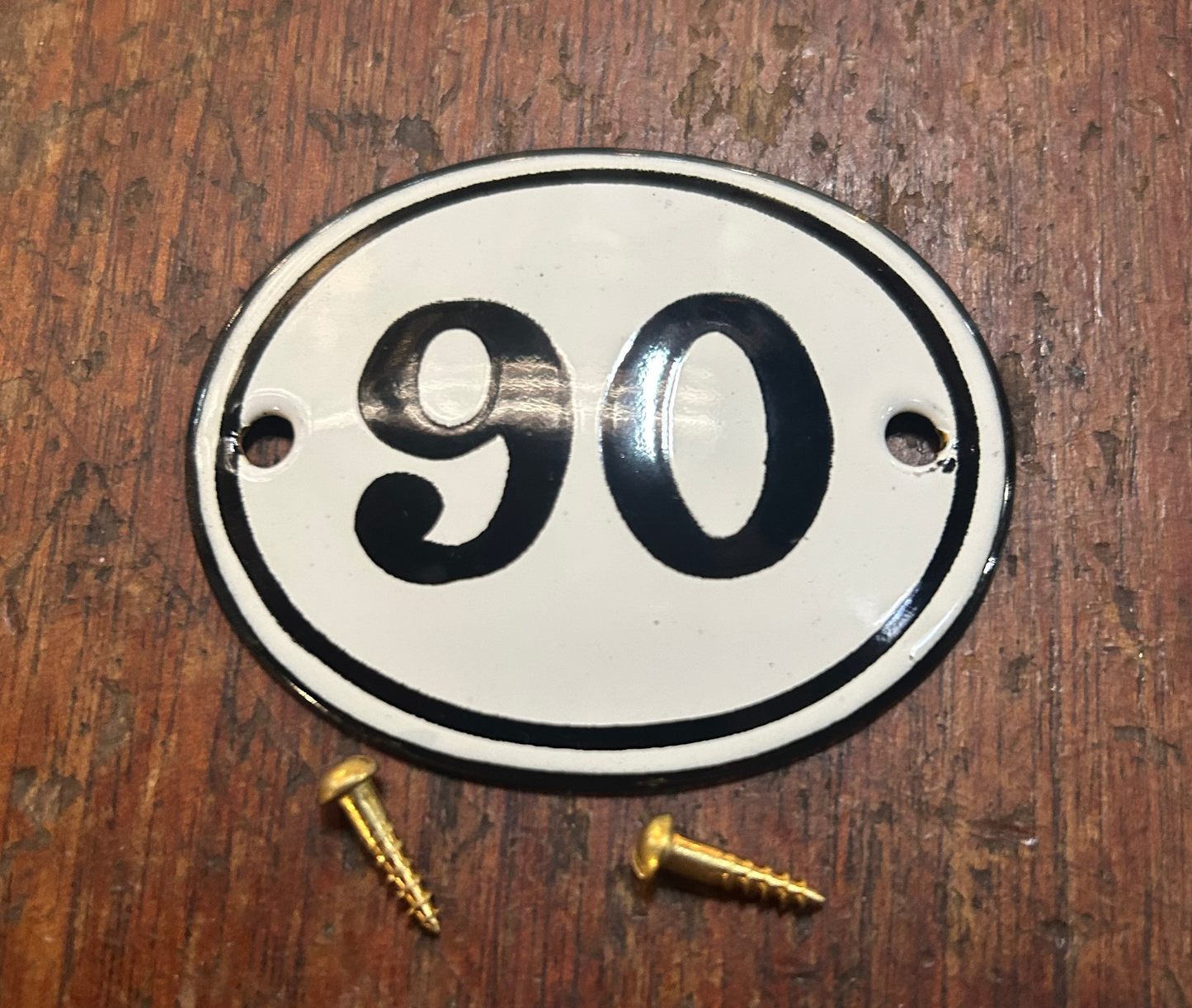 Classic Oval Enamel House Numbers (Steel)