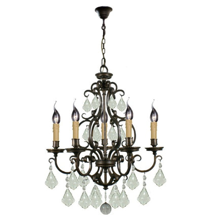 Louis 15th 5 & 6 Light Chandeliers