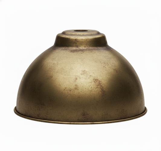 10" Dome Shade - Old Brass