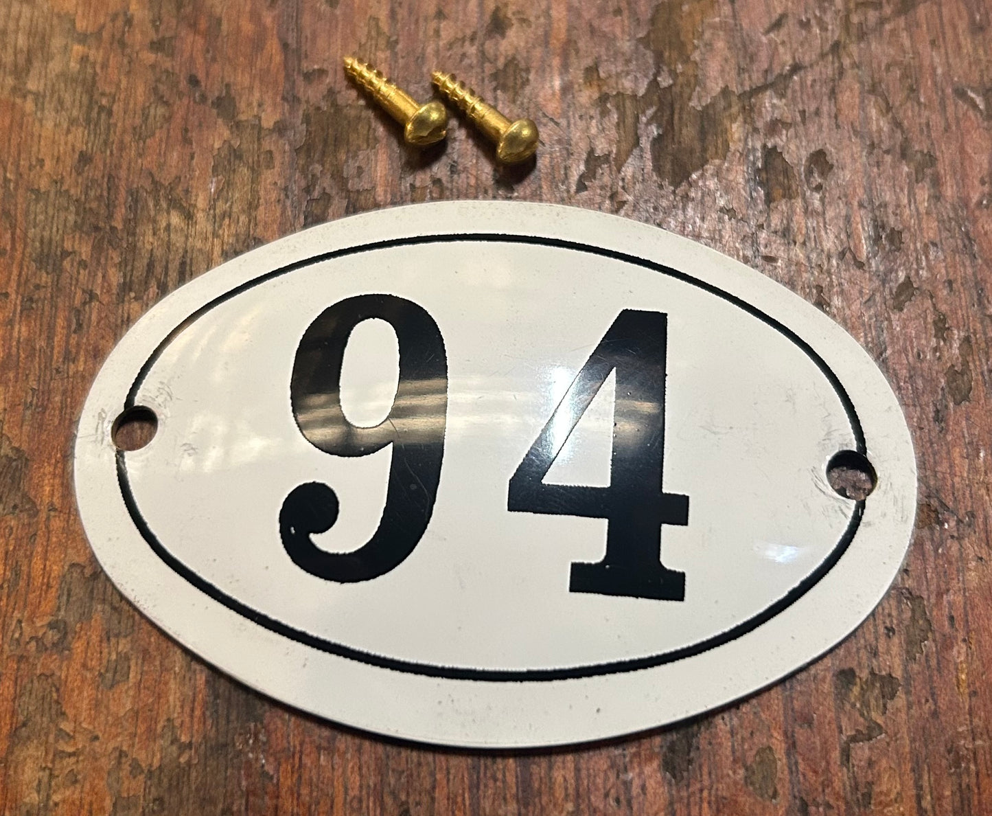 Classic Oval Enamel House Numbers (Aluminium)