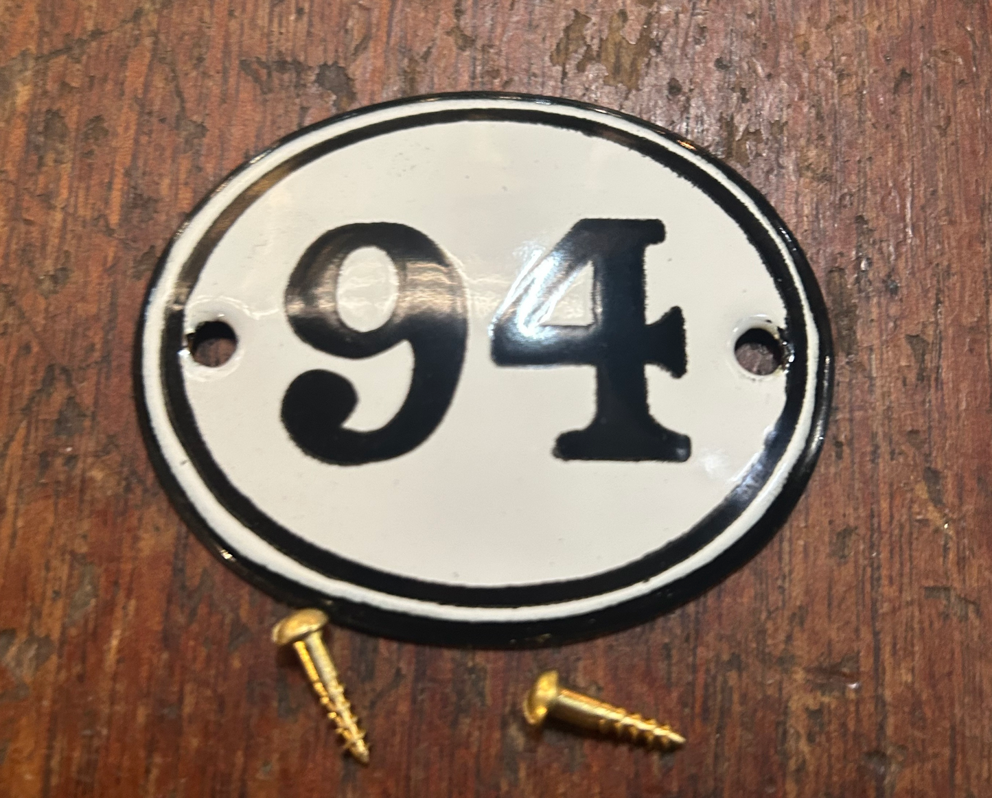 Classic Oval Enamel House Numbers (Steel)