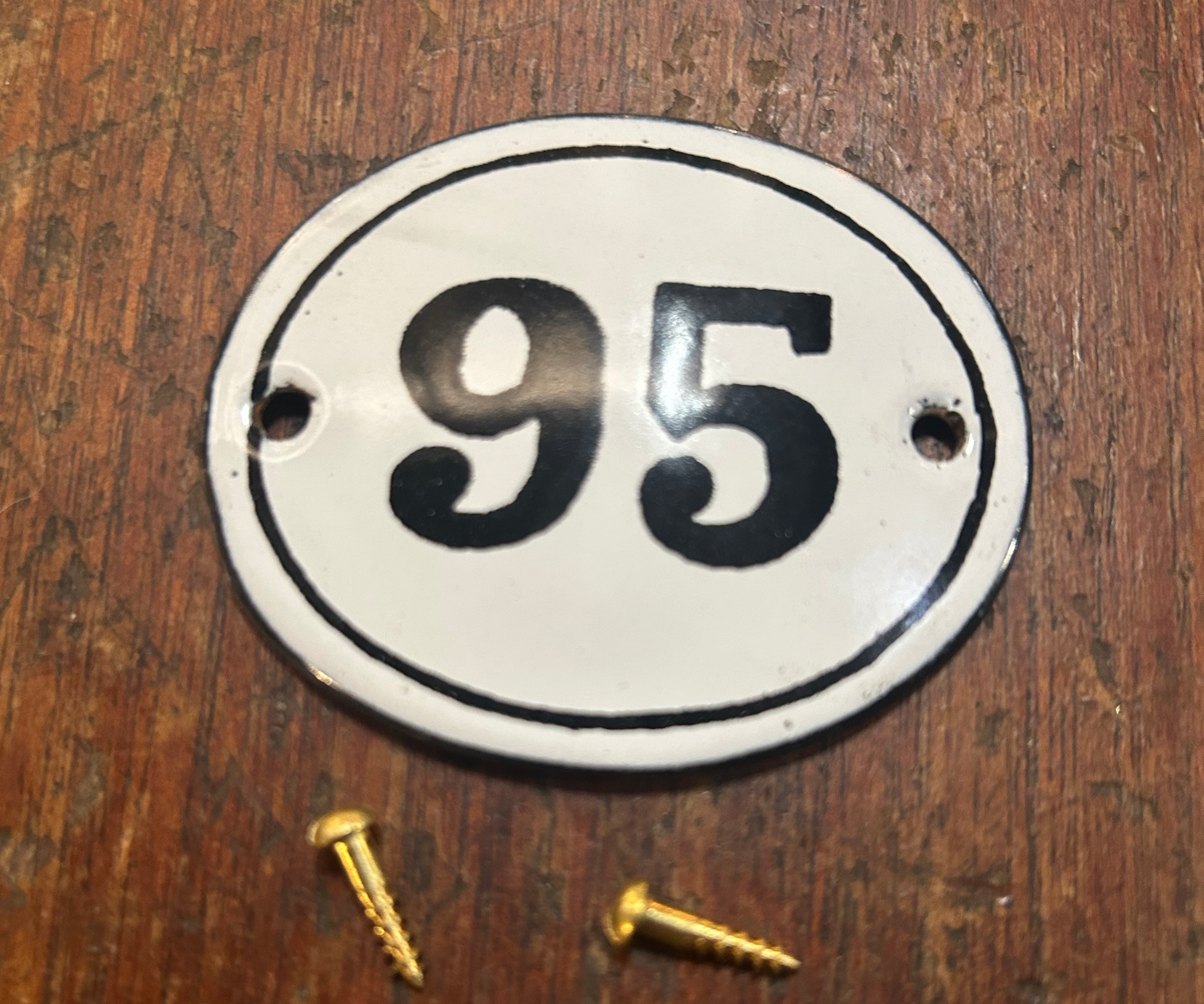 Classic Oval Enamel House Numbers (Steel)