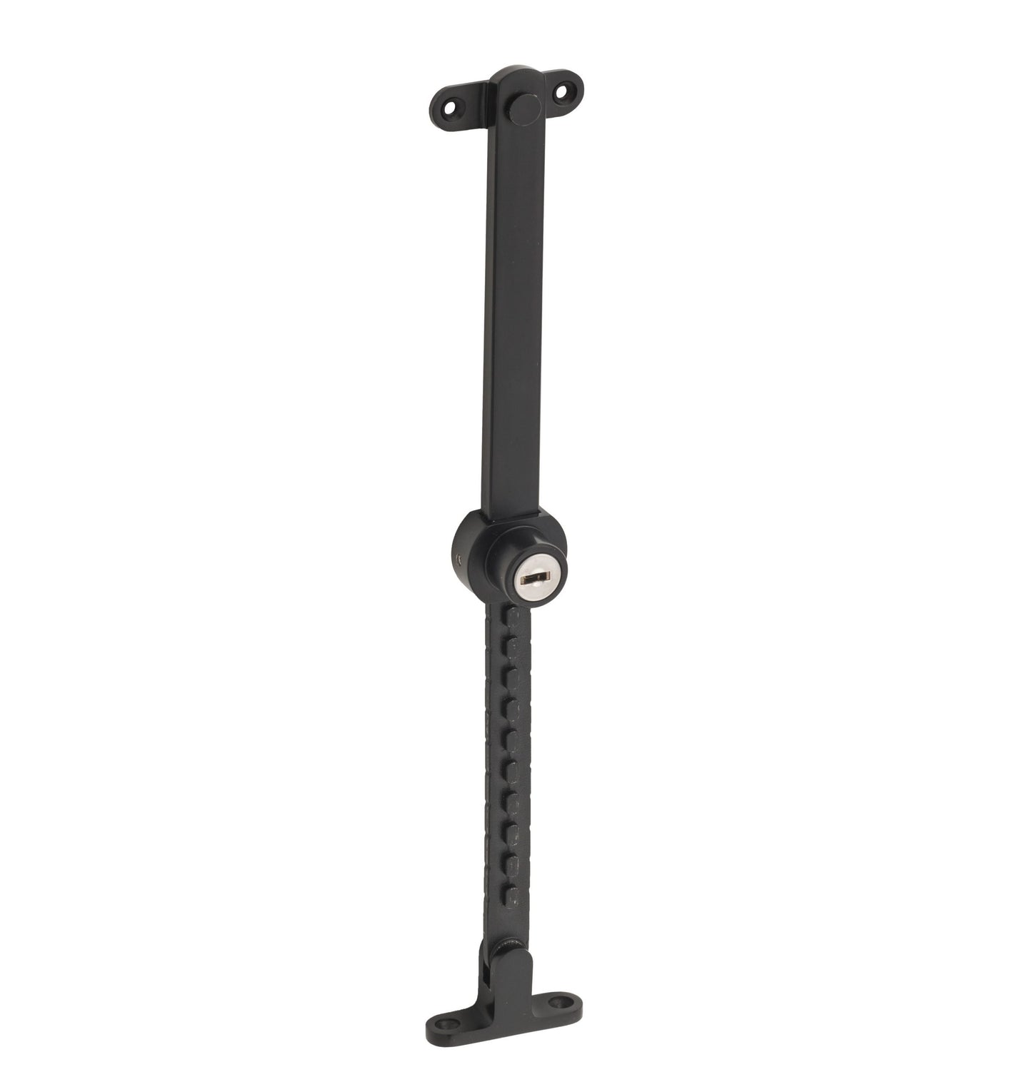 Locking Telescopic Casement Stay - Stainless Steel - L200-295mm - Matt Black