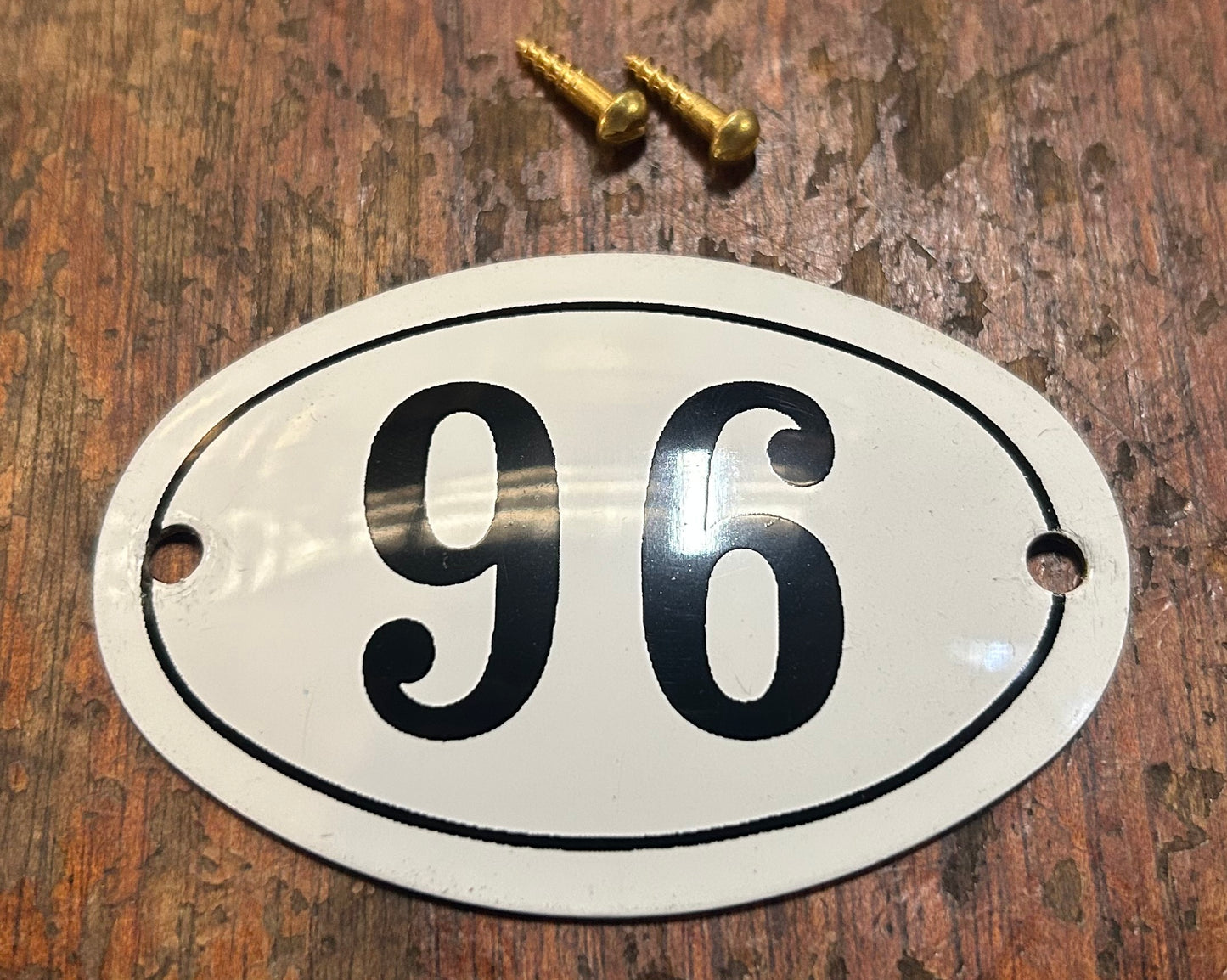 Classic Oval Enamel House Numbers (Aluminium)