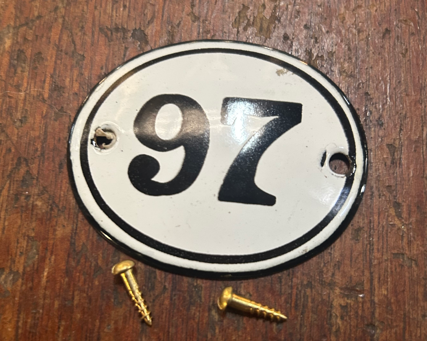 Classic Oval Enamel House Numbers (Steel)