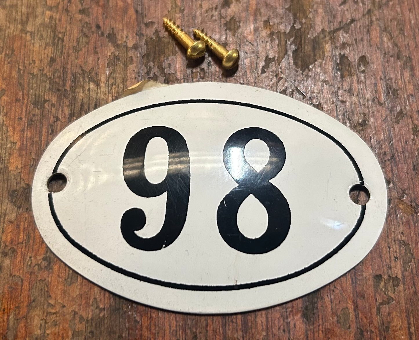 Classic Oval Enamel House Numbers (Aluminium)