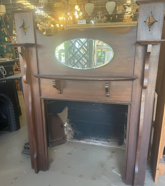 Timber Fireplace Mantle