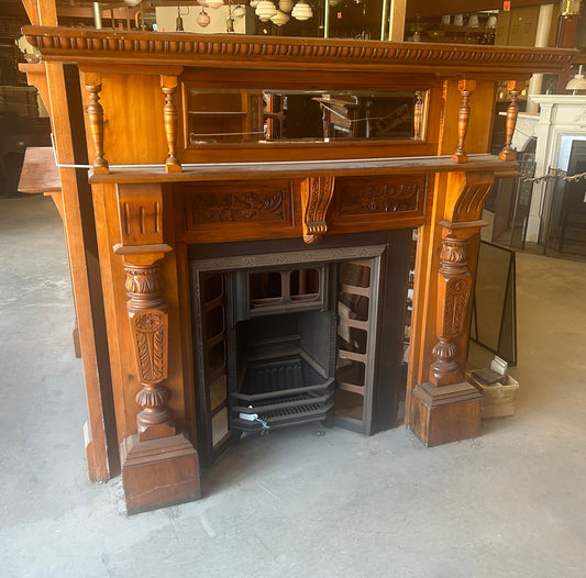 Timber Fireplace Mantle