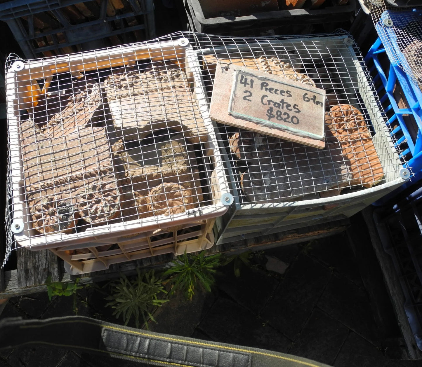 Second Hand Original Salt Glazed Garden Edging Tiles