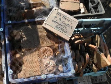 Second Hand Original Salt Glazed Garden Edging Tiles