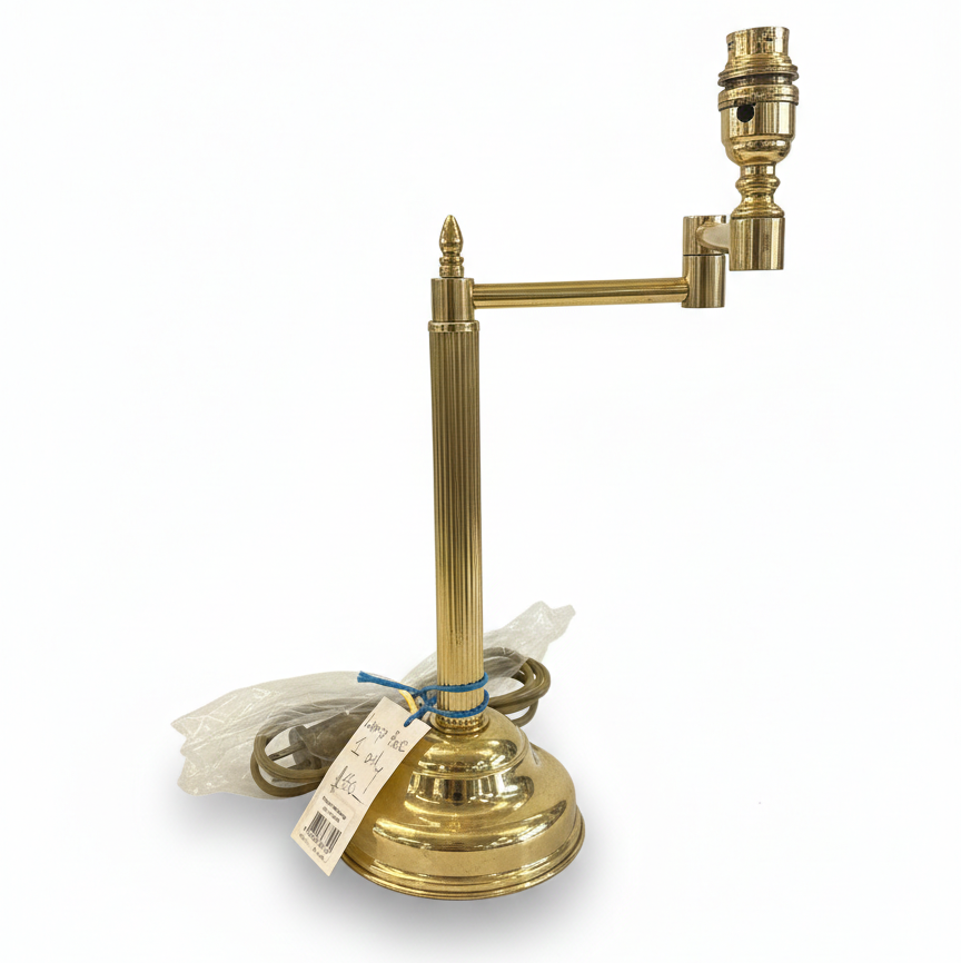 Brass Swing Arm Table Lamp Base