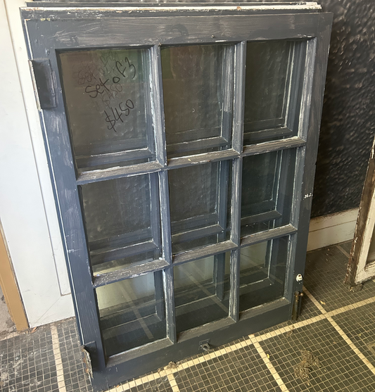 Set of 3, Multi-Pane Timber Window