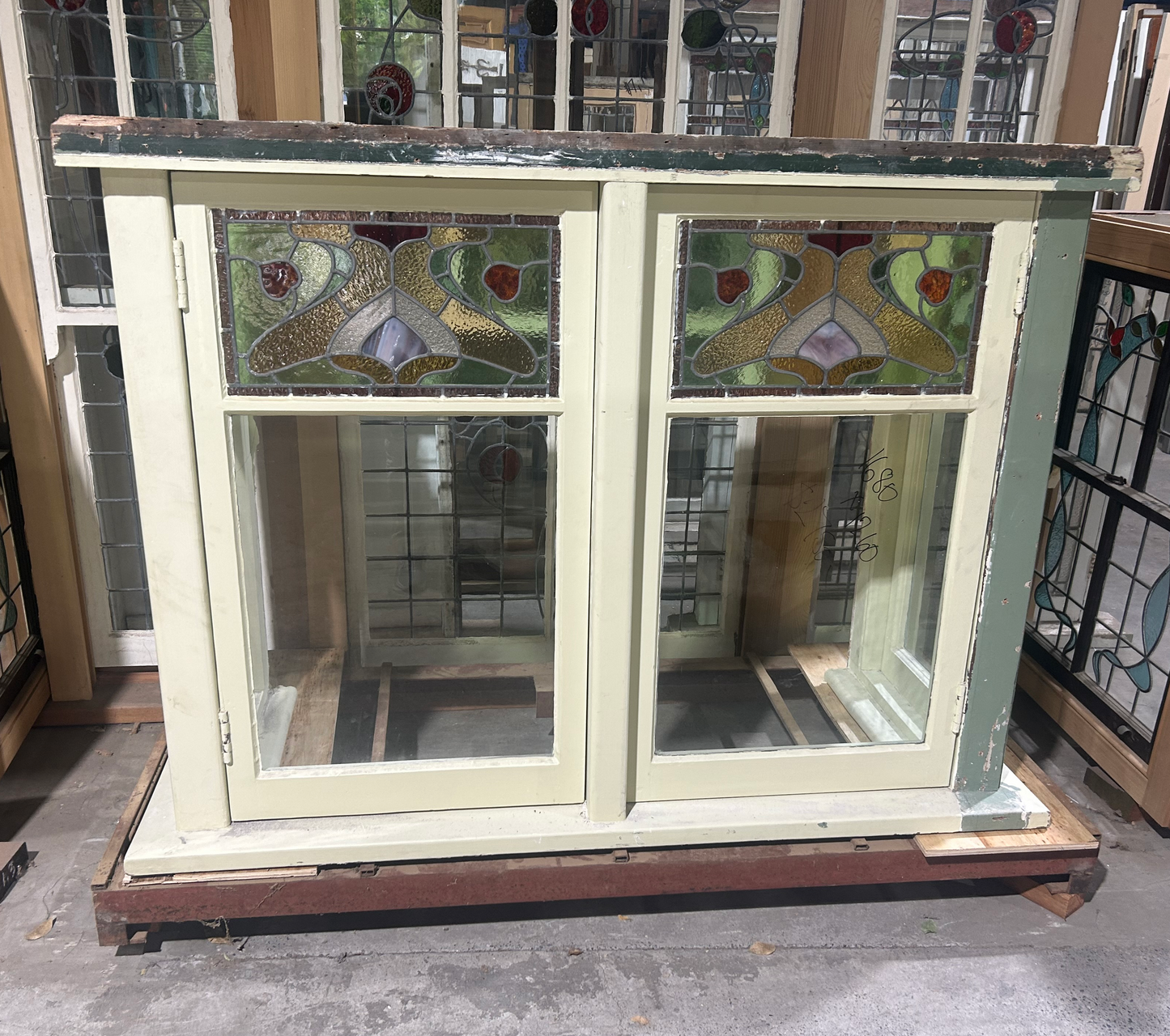 Leadlight Casement Window