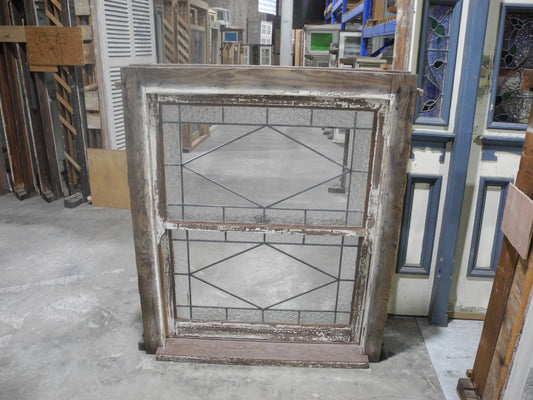 Single Deco Leadlight Double Hung Windows