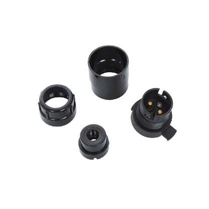 Switched Lampholder BC 10mm Black & White