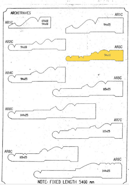 Architraves AR3C