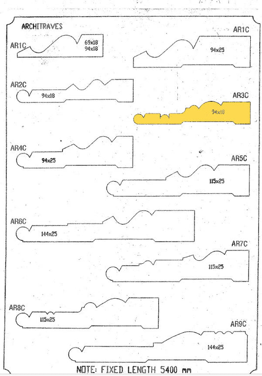 Architraves AR3C