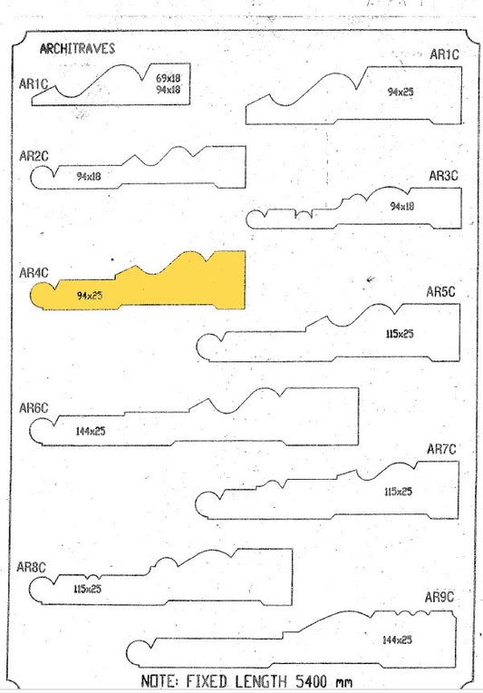 Architraves AR4C