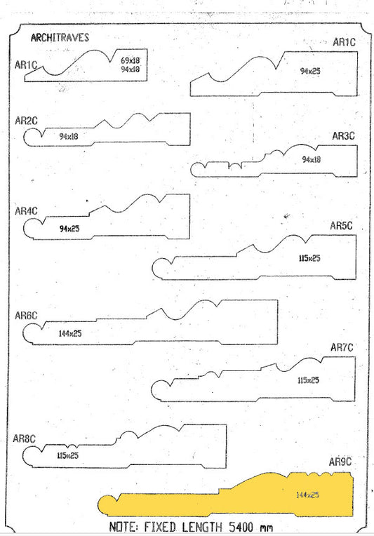 Architraves AR9C