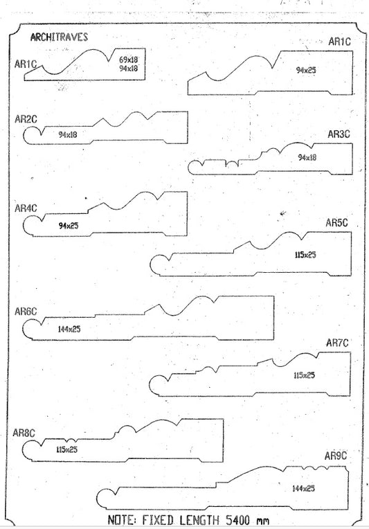 Customwood Architraves Sydney Lamb's Tongue Federatio Colonial Victorian