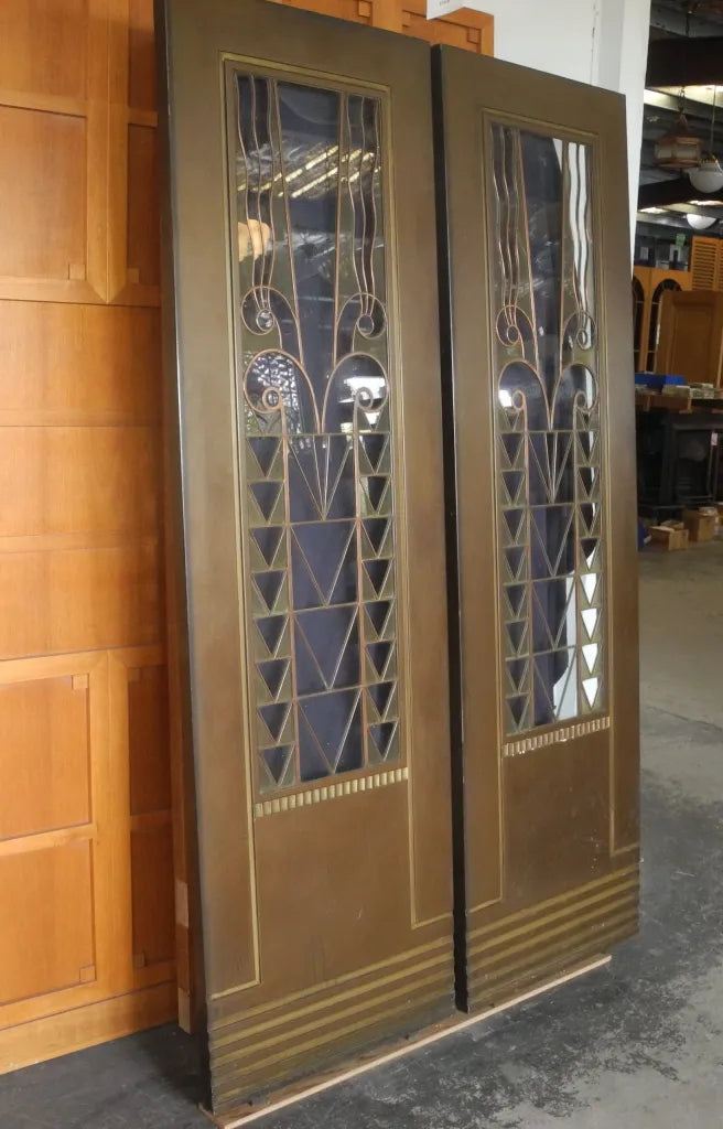 Art Deco Copper light Doors