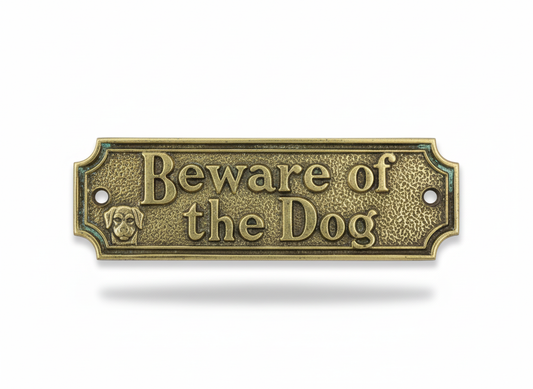 Brass Signs - Beware of the Dog