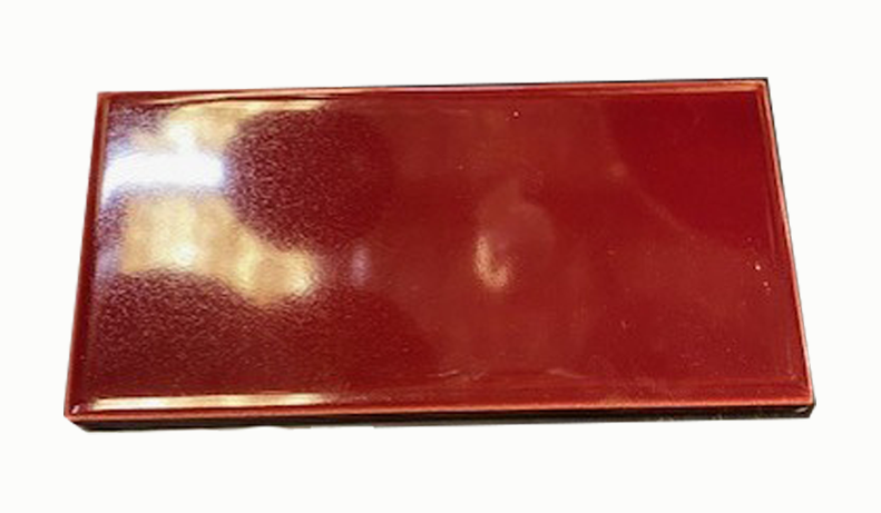 H & E Smith Burgundy glazed fireplace tile in Sydney