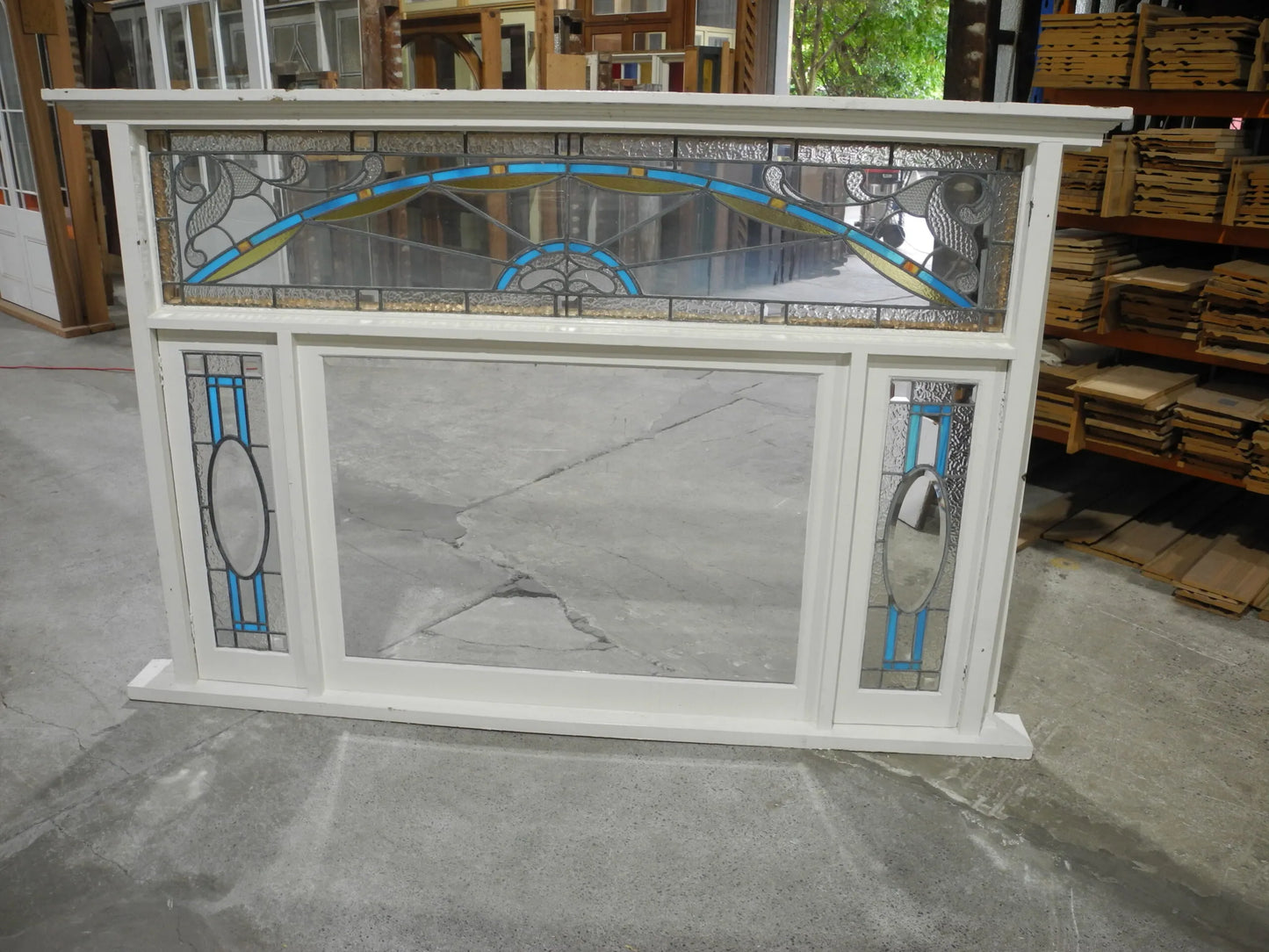 Art Deco Leadlight Casement Window