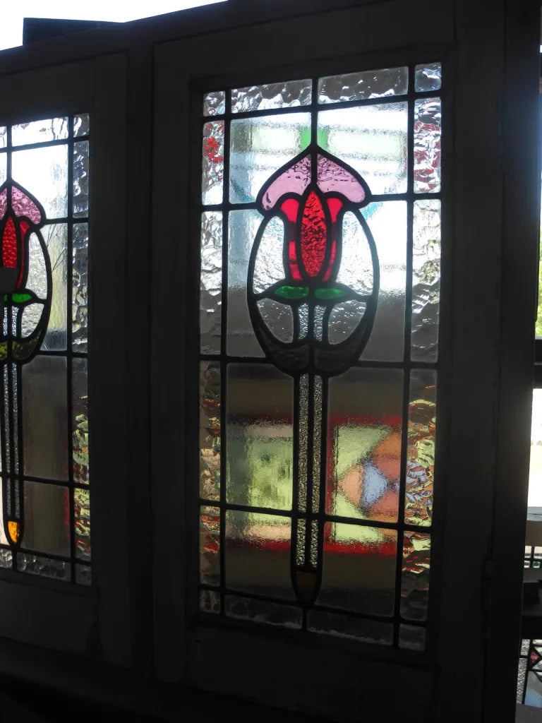 Double Casement Leadlight Window
