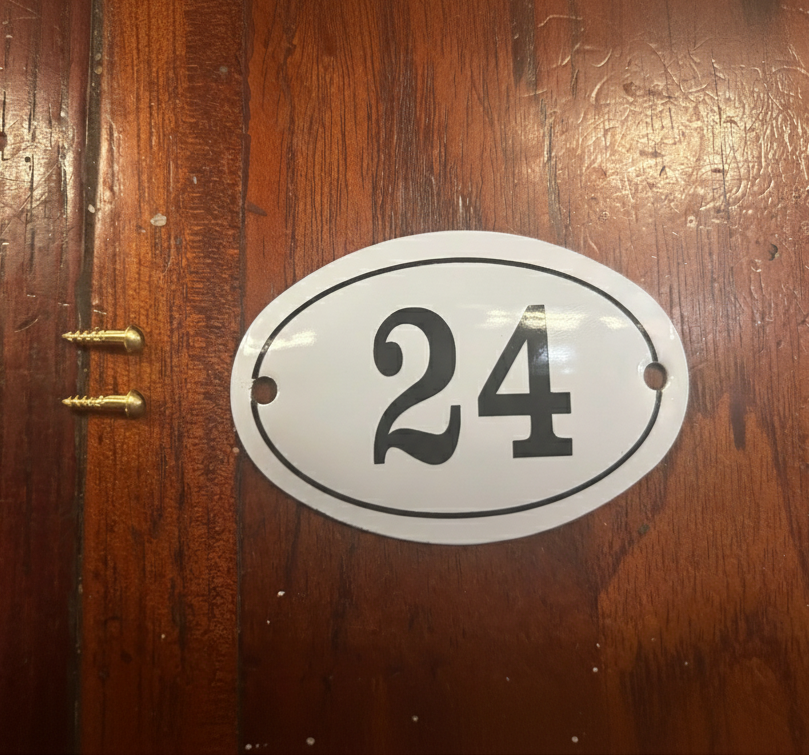 Classic Oval Enamel House Numbers (Aluminium)