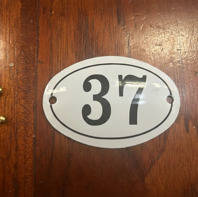Classic Oval Enamel House Numbers (Aluminium)