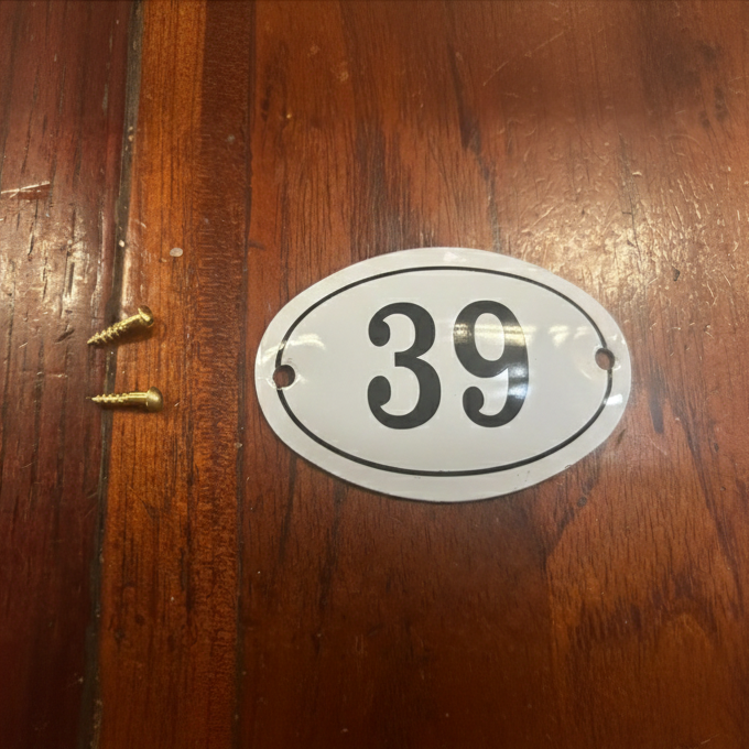 Classic Oval Enamel House Numbers (Aluminium)